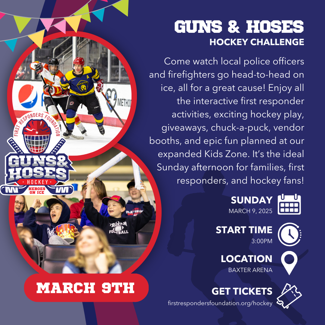 Guns N Hoses Hockey at Baxter Arena