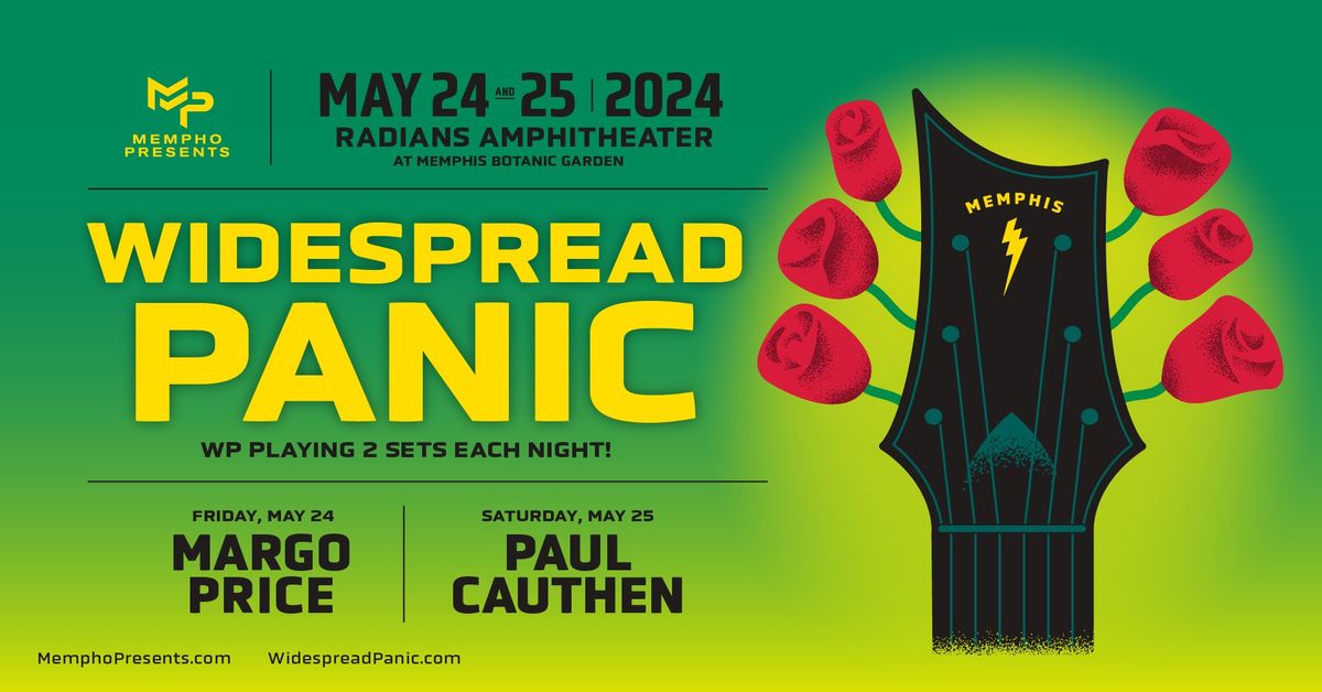 \u26a1\ufe0f Widespread Panic at Radians Amphitheater 5.24-5.25 w\/ Margo Price & Paul Cauthen