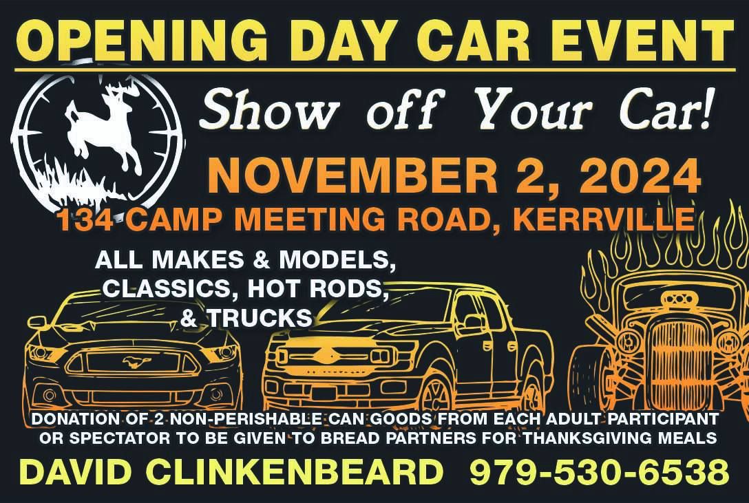 First Annual Opening Day Car Event