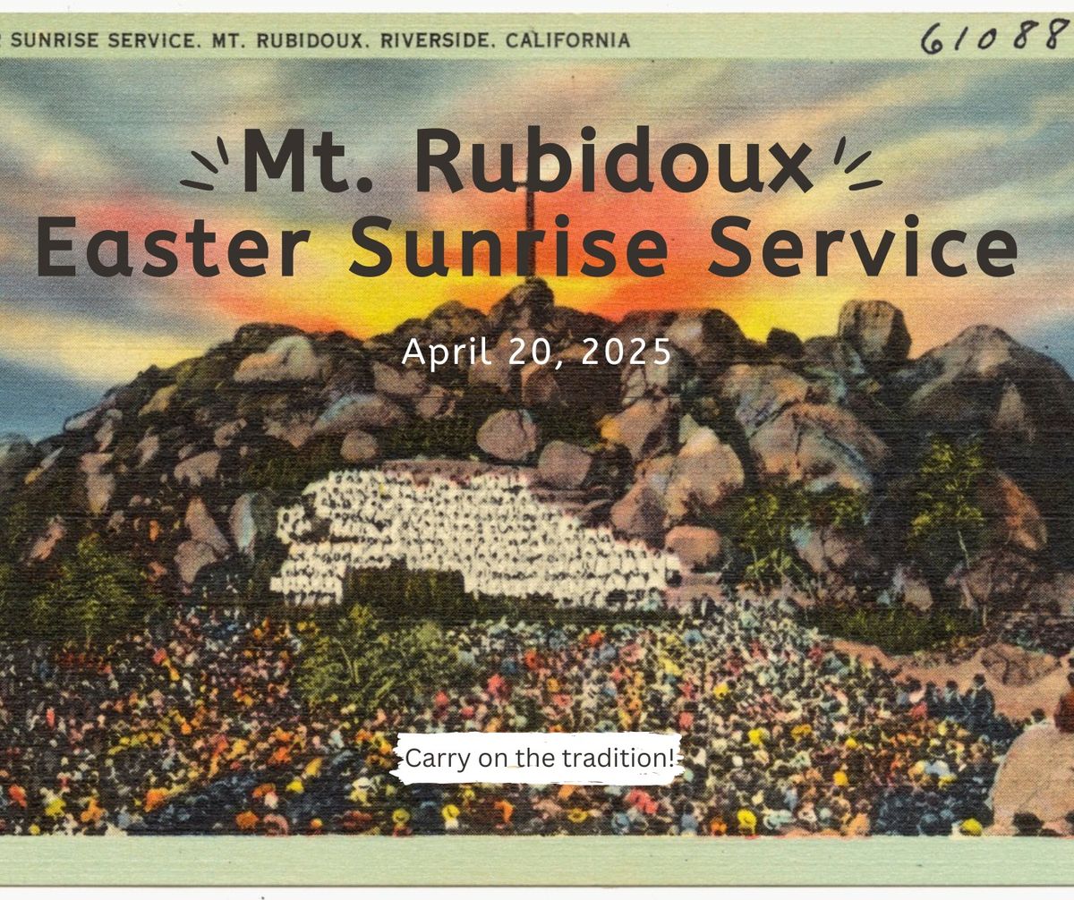 Easter Sunrise Service on Mt. Rubidoux