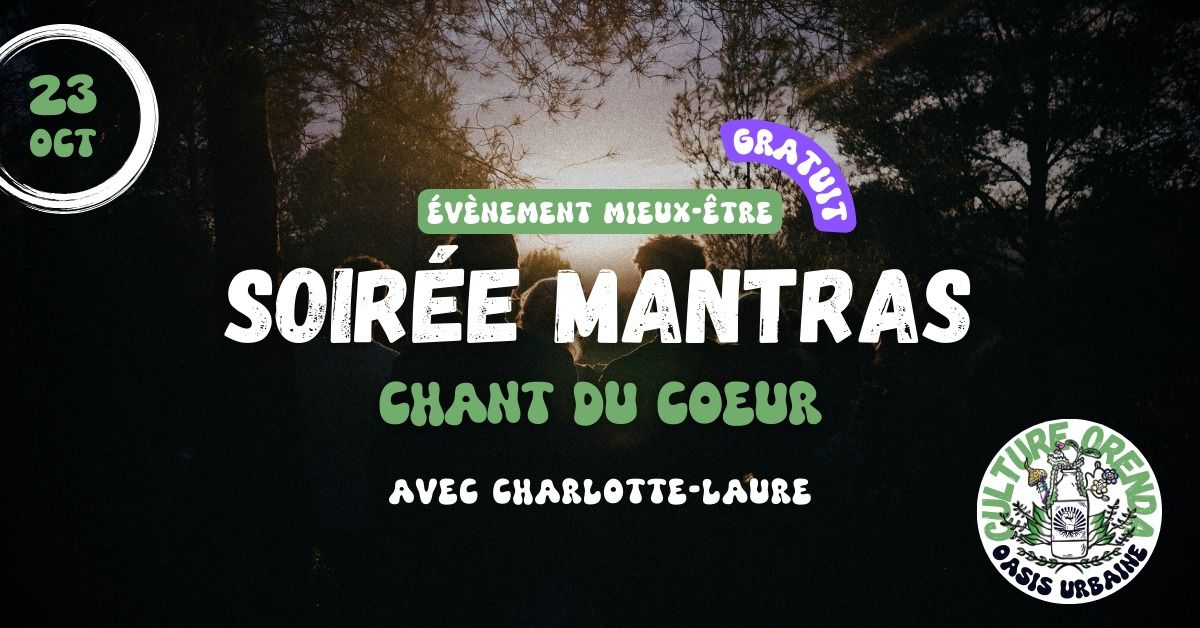 SOIR\u00c9E MANTRAS : chant du coeur 