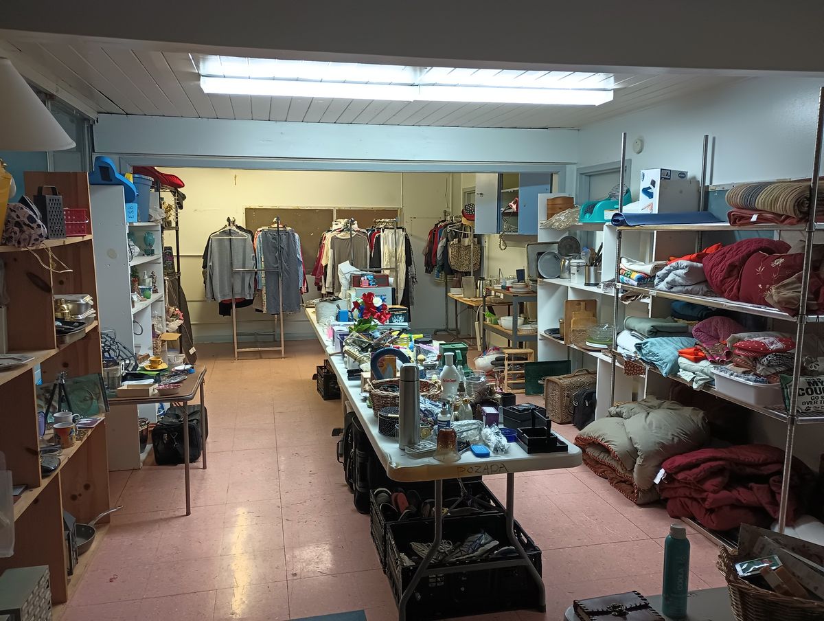 Morning Rummage Sale Warm clothes, Linens, Housewares, Shoes lots more