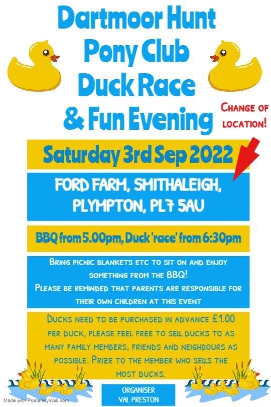 Dartmoor Hunt Pony Club Duck Race, Ford Farm, Plymouth, 3 September 2022