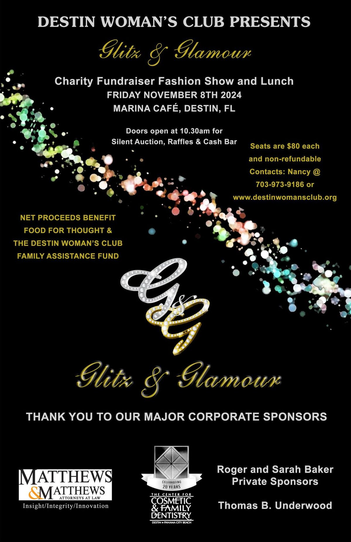 2024 Destin Woman's Club Glitz & Glamour Fashion Show and Luncheon