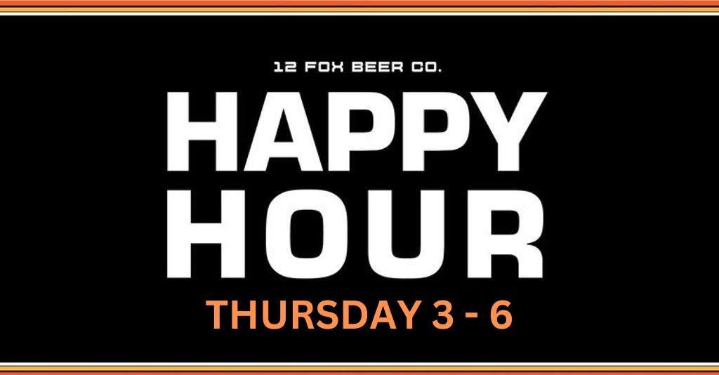 Every Thursday Happy Hour