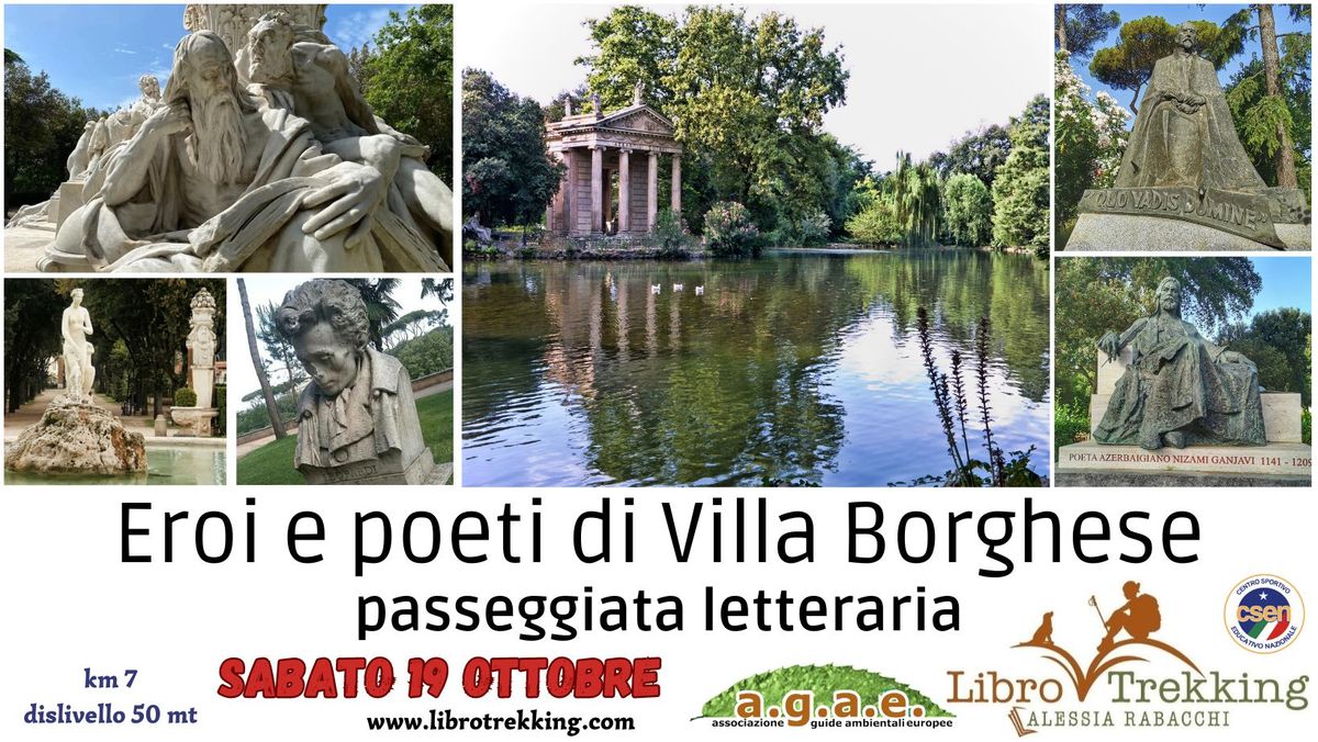 Eroi e poeti di Villa Borghese \u2013 passeggiata letteraria