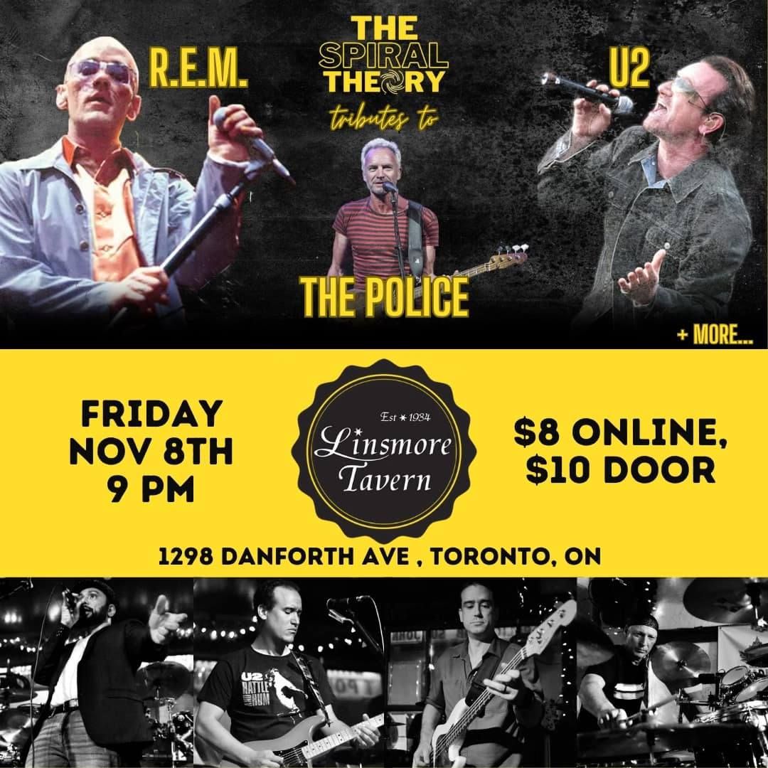 The Spiral Theory: Tribute to The Police, U2, and R.E.M. back at Linsmore Tavern, Toronto, ON.