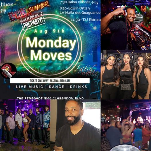 Monday Moves DCBX Pre-Party, The Renegade, Arlington, 9 August 2021