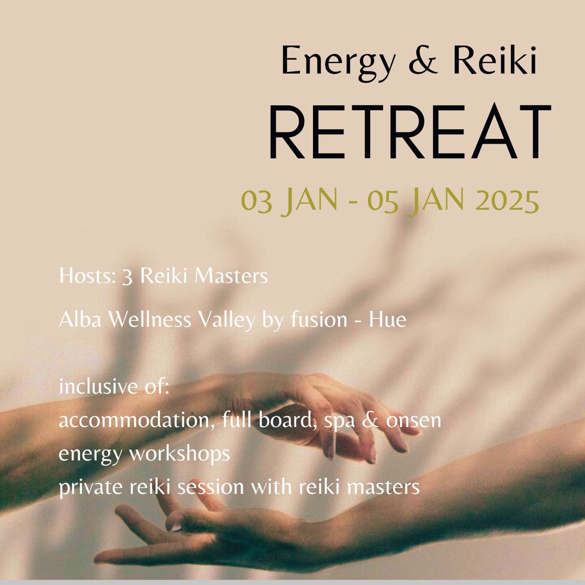 Release, Rise and Shine- - ENERGY & REIKI RETREAT