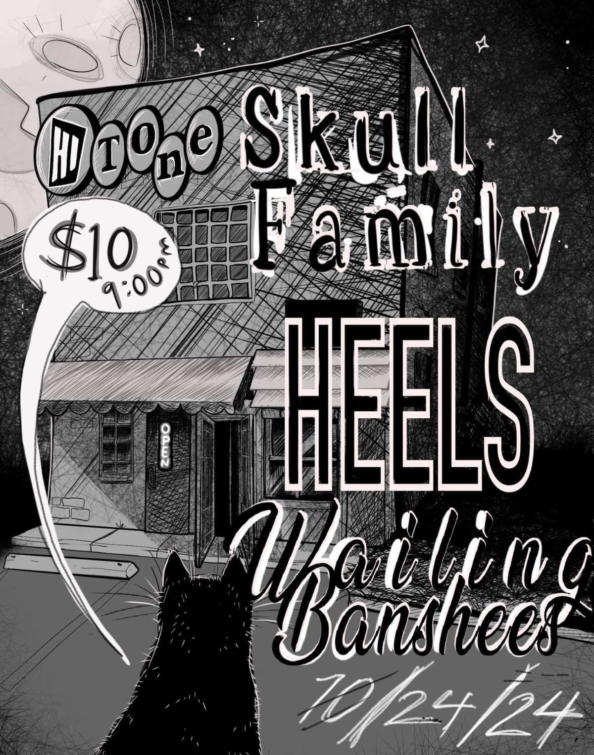 Skull Family \/ HEELS \/ Wailing Banshees [Small Room-Downstairs]