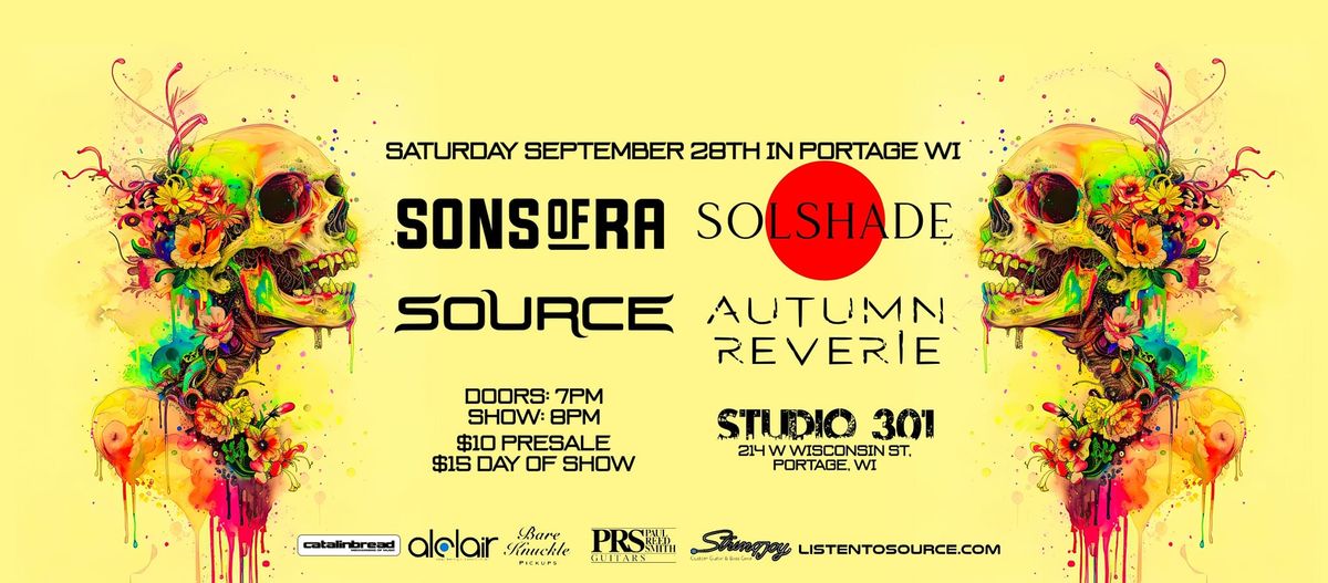 301 Productionz presents Sons of Ra\/Source\/Solshade\/Autumn Reverie\/The Dirty Pretty