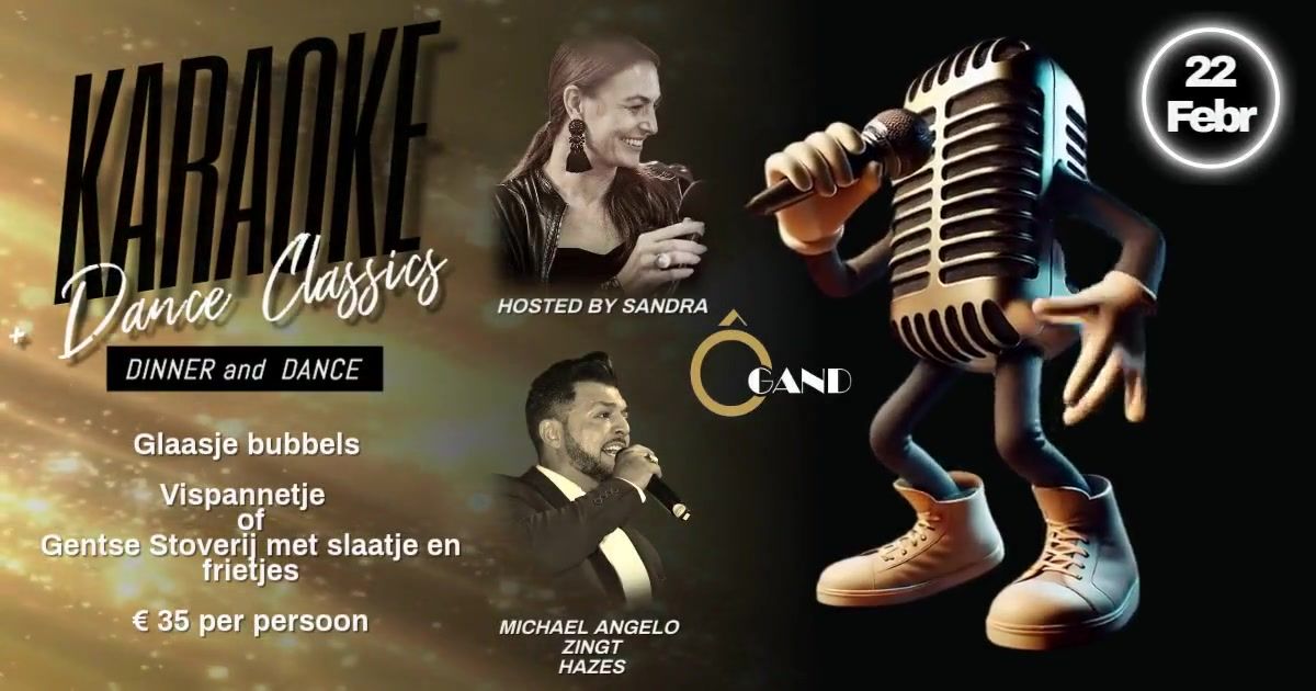 Dinner & Dance KARAOKE Hosted by Sandra \/ Michael Angelo zingt Hazes