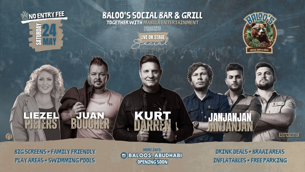 Kurt Darren, Juan Boucher, Jan Jan Jan, Liezel Pieters LIVE @ Baloo's in Abu Dhabi