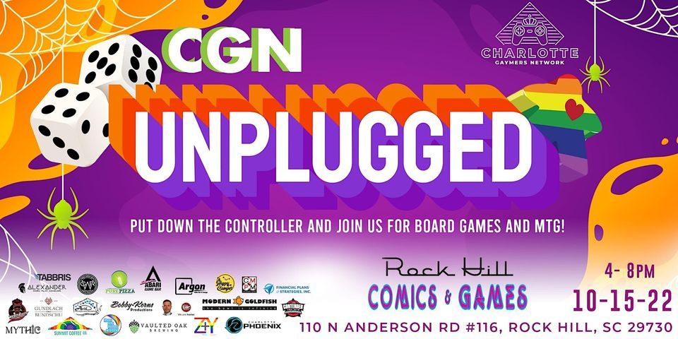 CGN Unplugged @ Rock Hill Comics & Games!