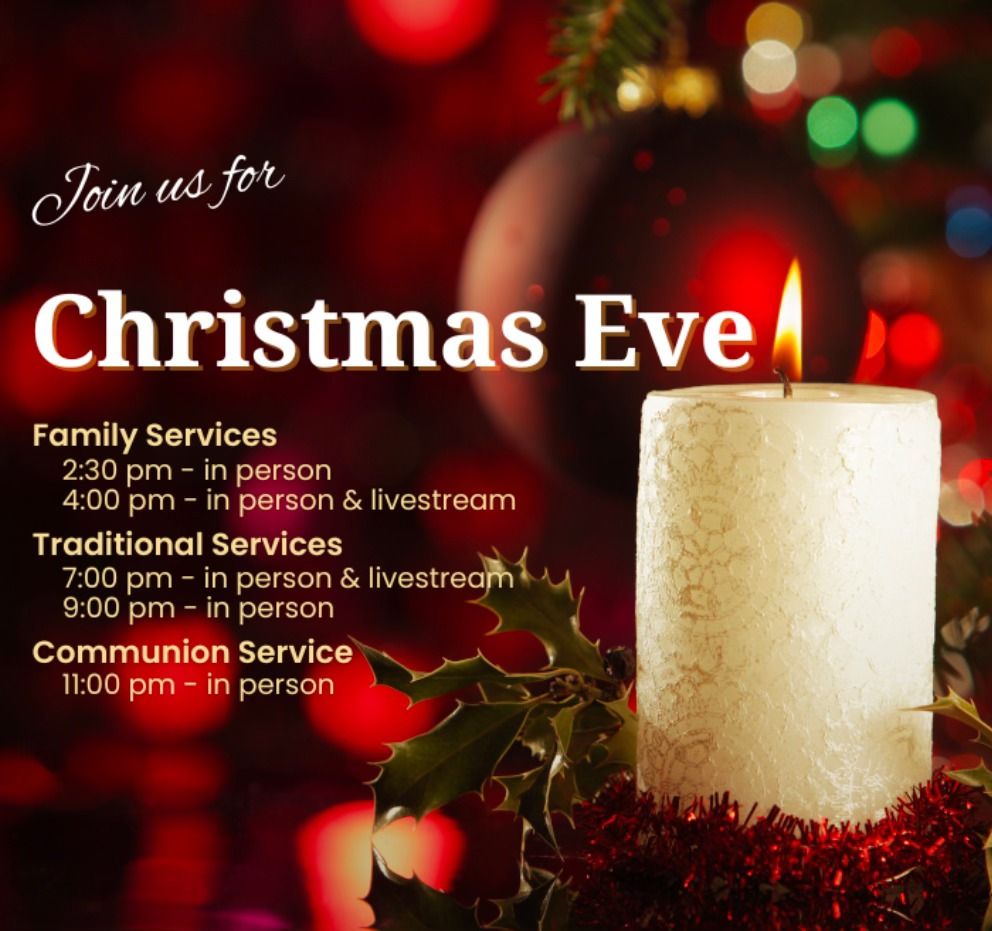 Five Christmas Eve Services at Glen Mar Church