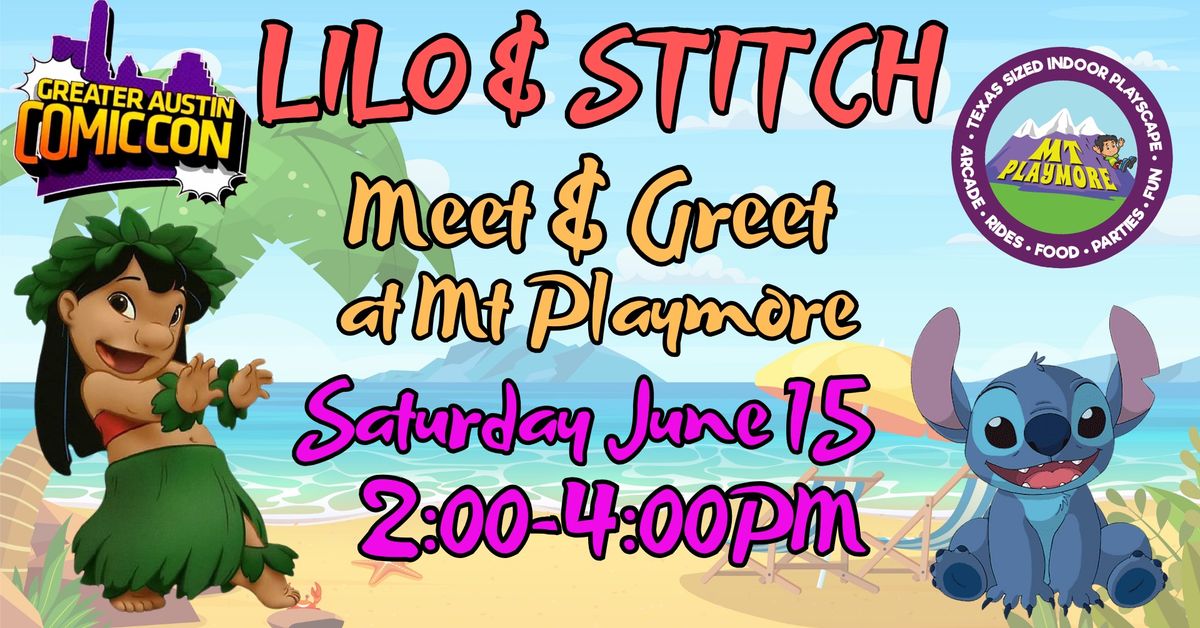 Lilo & Stitch Meet & Greet at Mt. Playmore 6\/15  2-4pm
