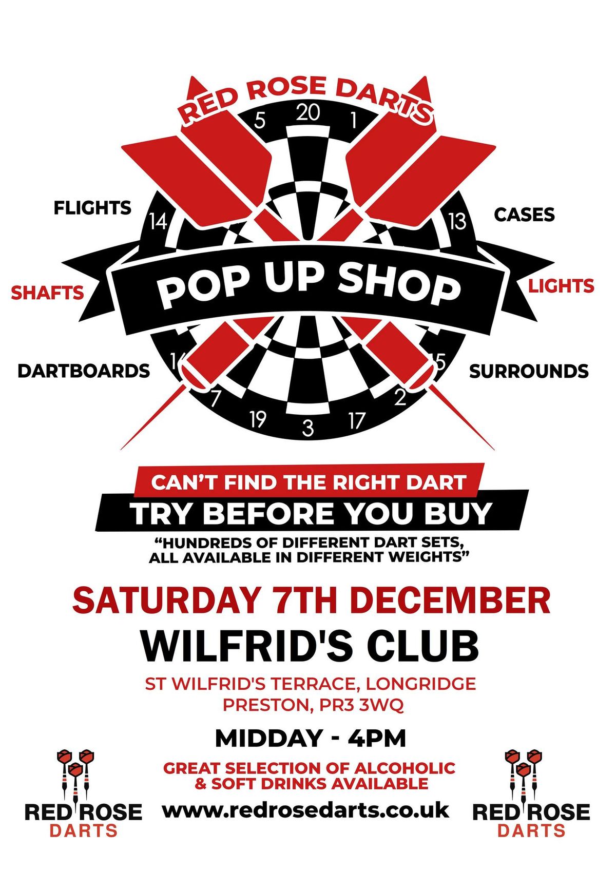 Darts Pop-up Shop (Longridge, Preston)