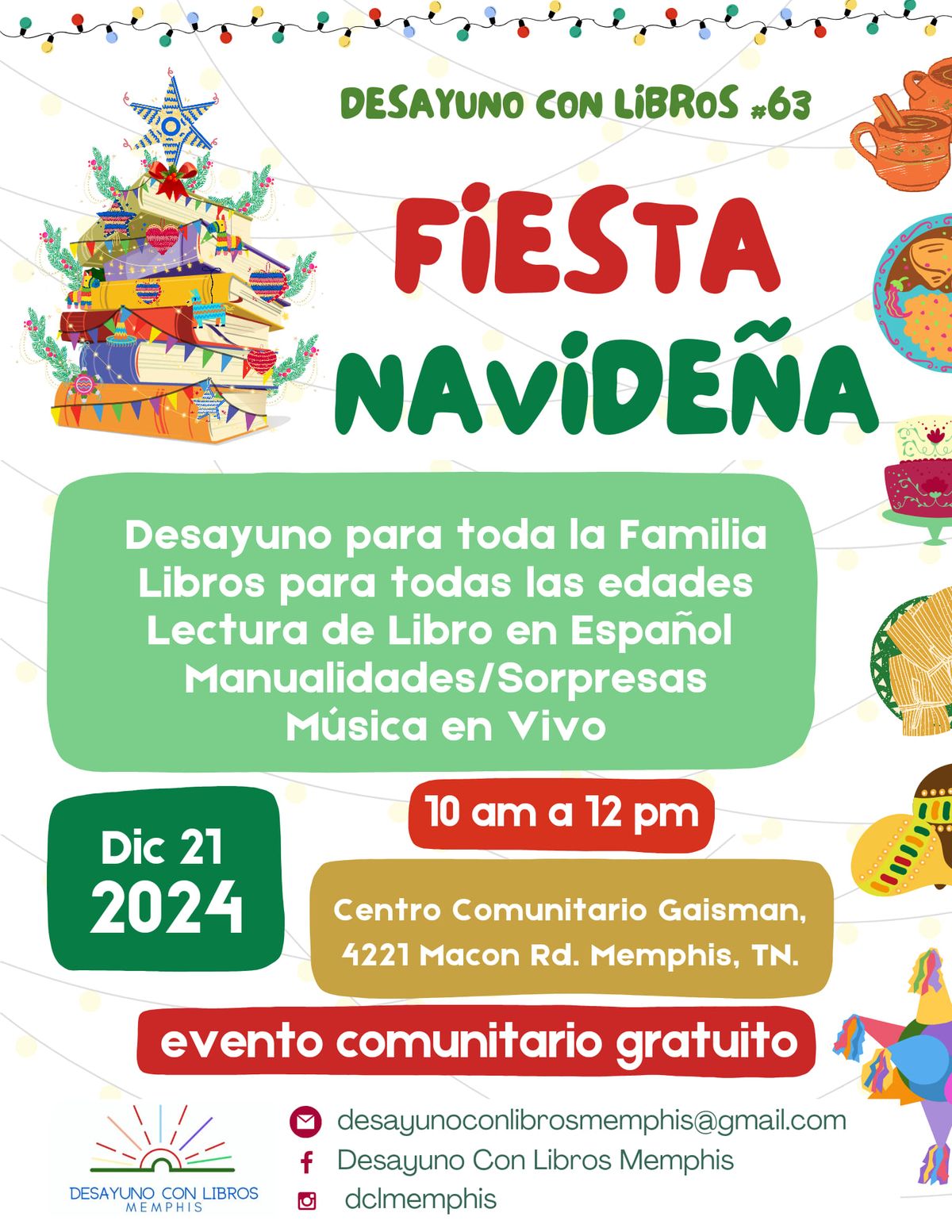 Desayuno con Libros- Fiesta Navide\u00f1a