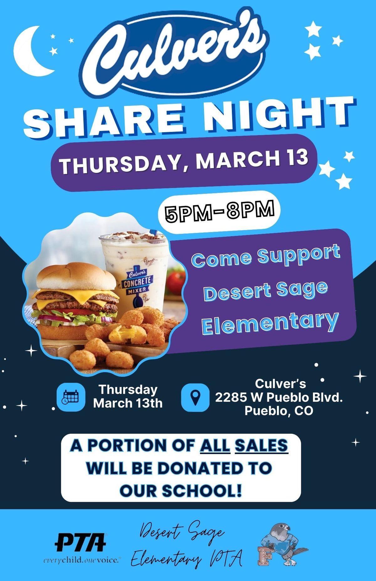 Culver's Share Night