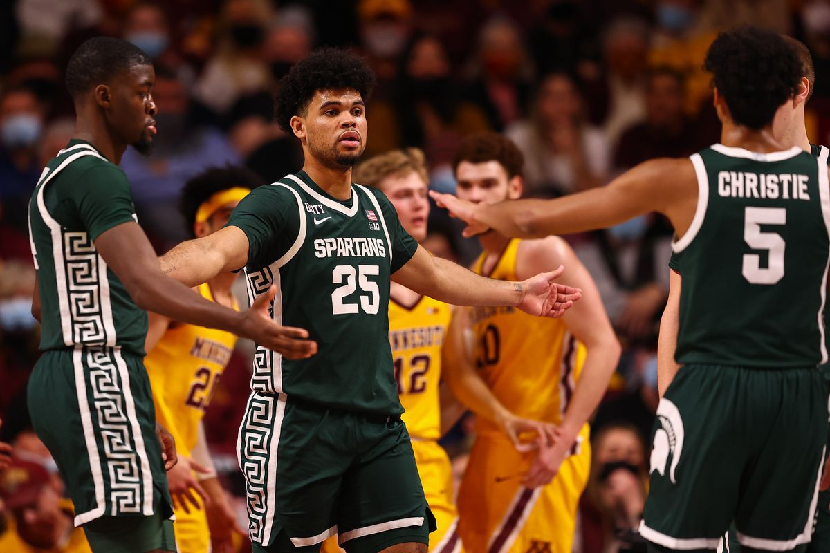 Michigan State Spartans at Minnesota Golden Gophers Mens Basketball