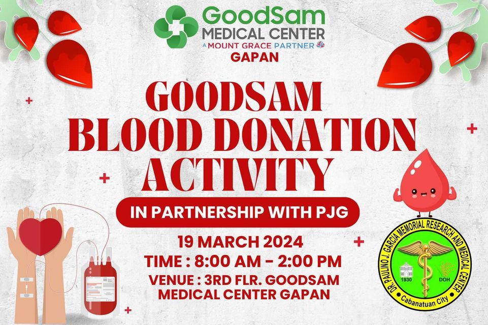 GoodSam Medical Center - Gapan City Blood Donation Activity