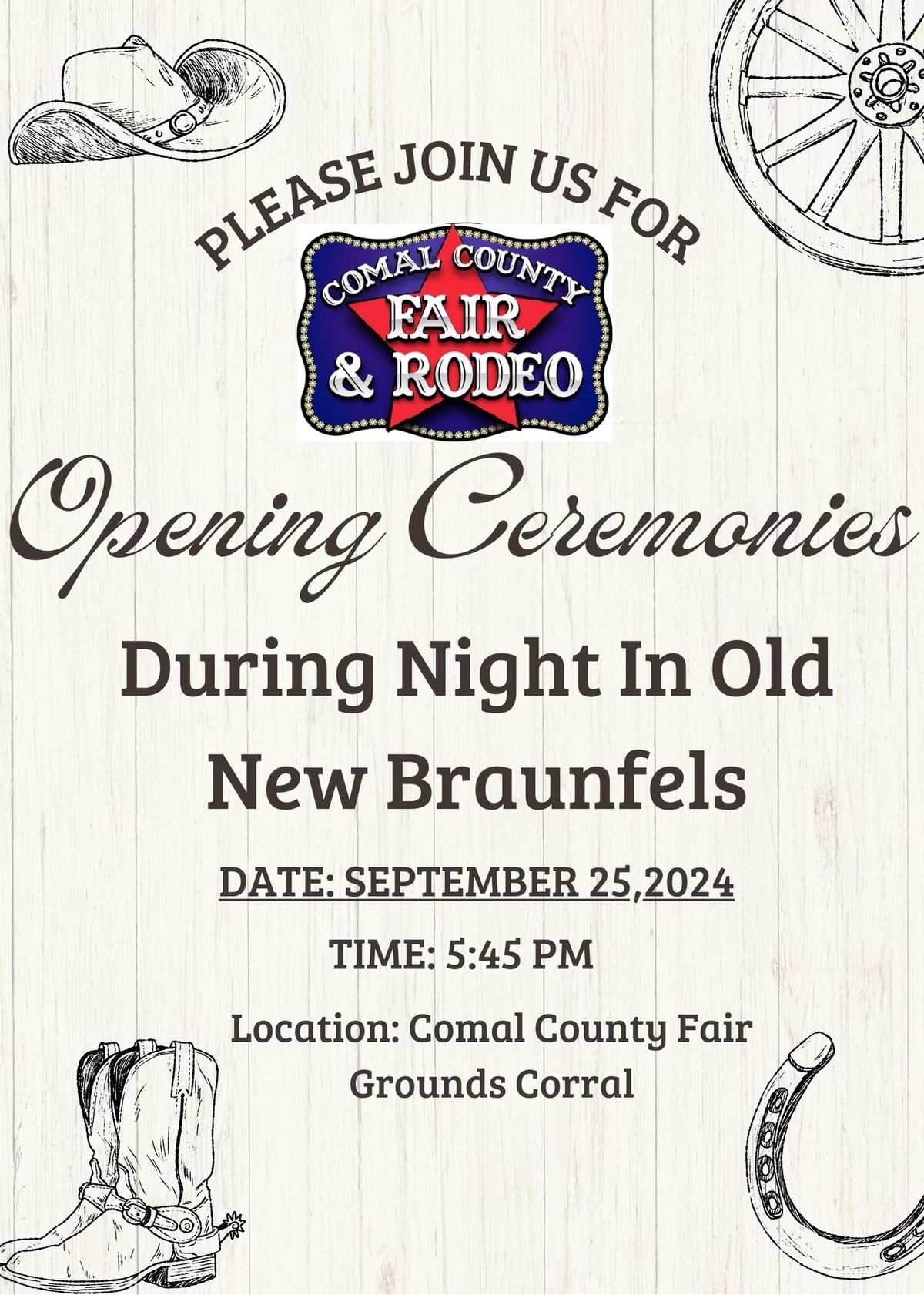 Night In Old New Braunfels\/ Comal County Fair Kick Off Night