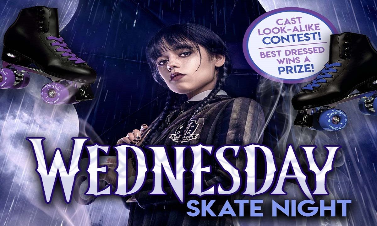 Wednesday Addams Skate Night