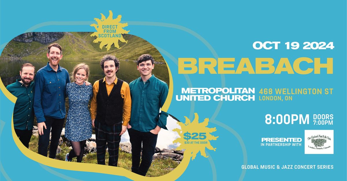 BREABACH Presented by Sunfest & Cuckoo's Nest Folk Club