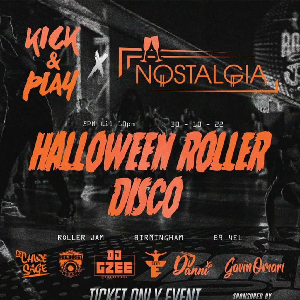 Nostalgia x Kick & Play Halloween Roller Disco 