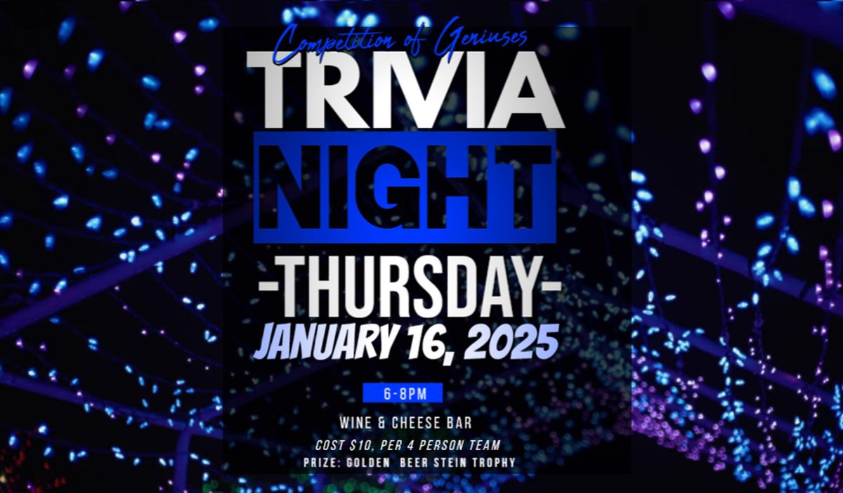 Wine & Cheese Bar Trivia Night