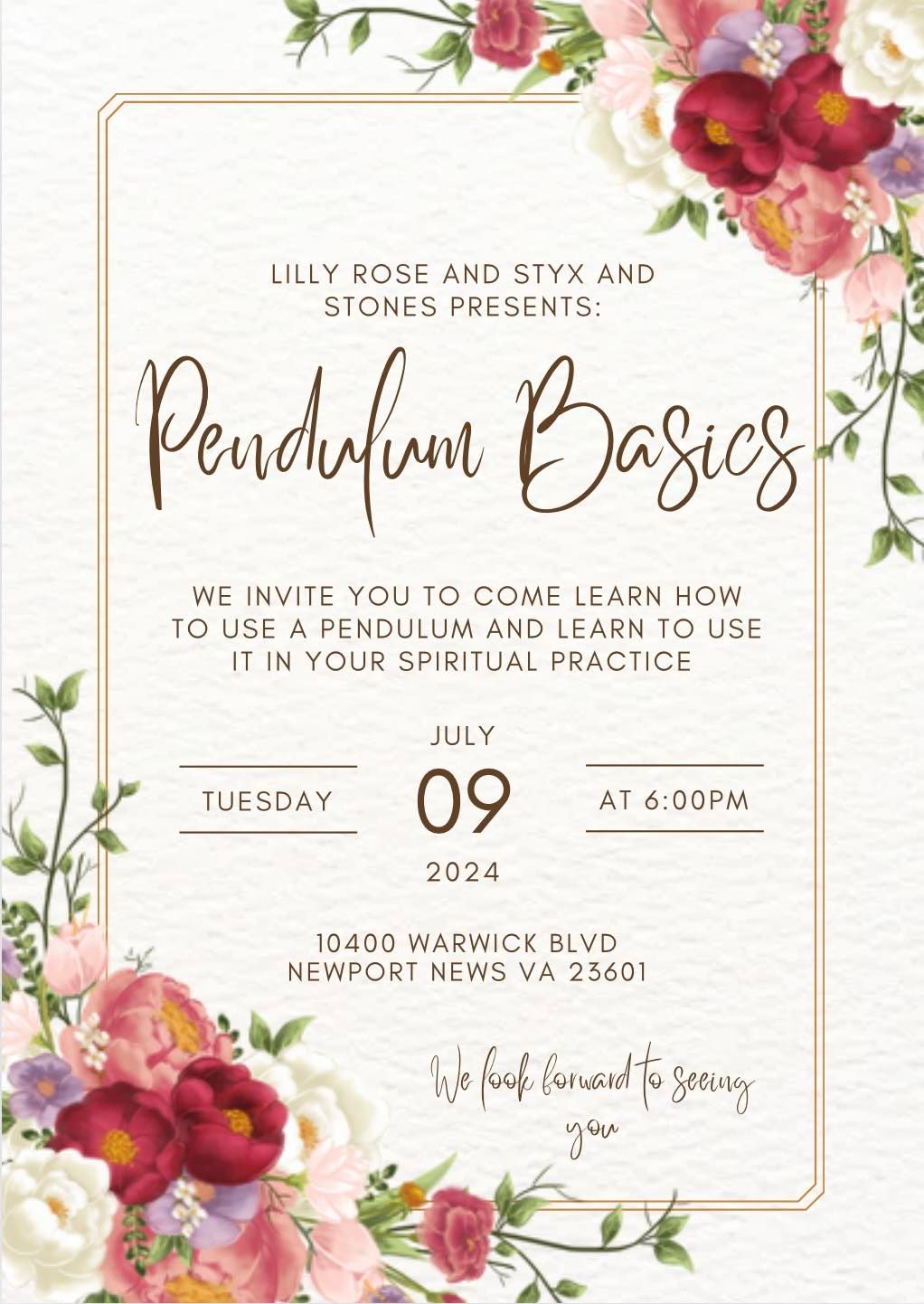 Pendulum Basics with Lilly Rose