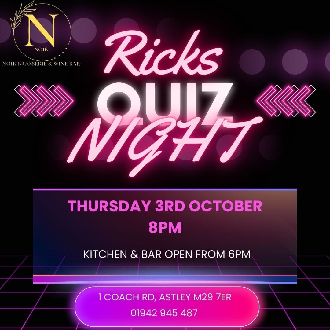 Noir's Monthly Quiz Night