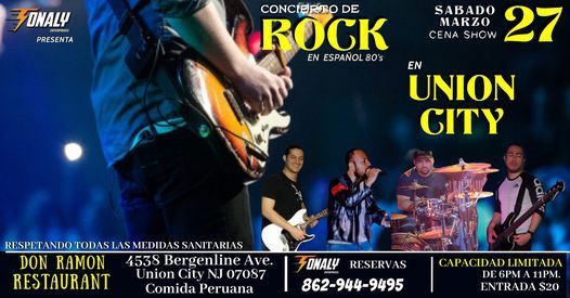 Concierto Cena Show Rock en Espa\u00f1ol