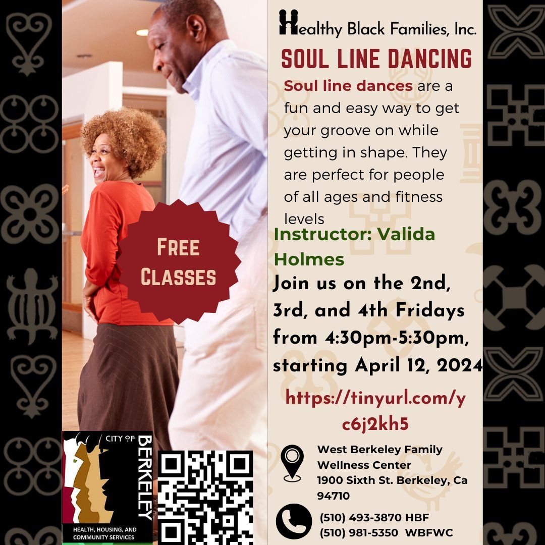 FREE FRIDAY SOUL LINE DANCE CLASSES (In Person)