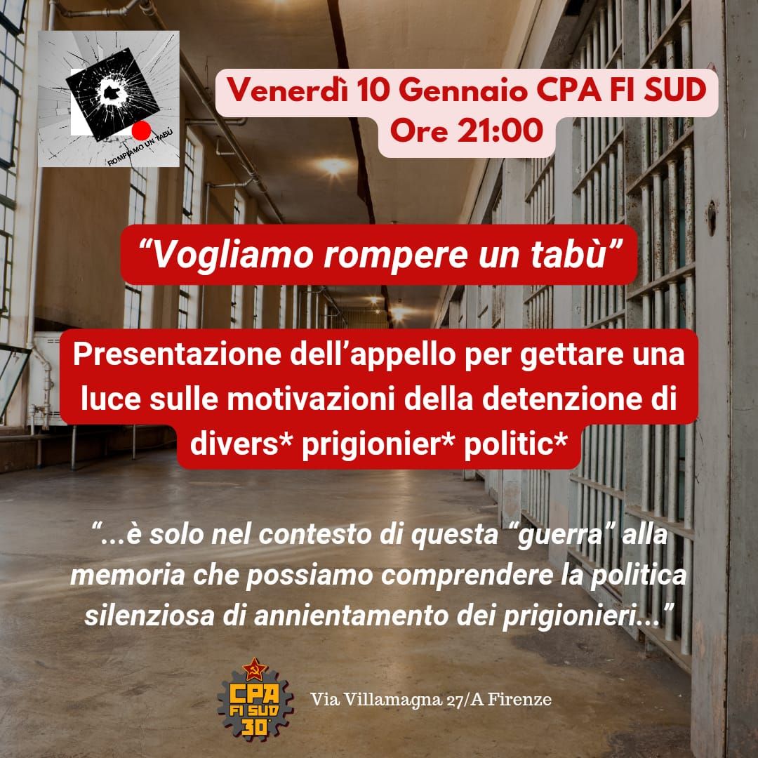 Presentazione appello "Vogliamo rompere un tab\u00f9"