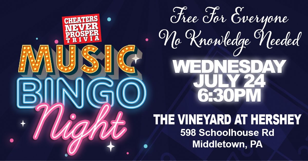 Music Bingo at The Vineyard at Hershey - Middletown