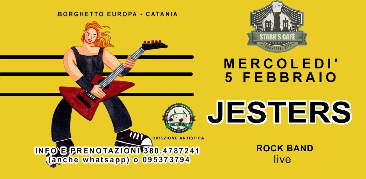 \ud83d\udfe8\u25feJESTERS ROCK BAND live \ud83d\udfe8\u25fe\u2b50STARK'S CAFE' \u25fe Borghetto Europa\u2b50