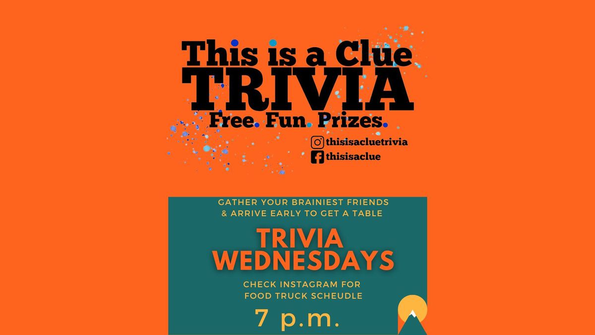 This is a Clue Trivia- Free Weekly Bar Trivia at Western Sky Bar & Taproom