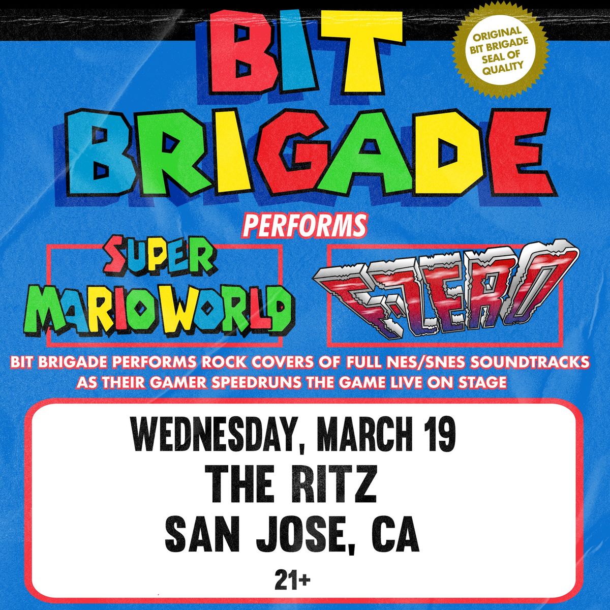 BIT BRIGADE PERFORMS "SUPER MARIO WORLD" + "F-ZERO" LIVE - The Ritz