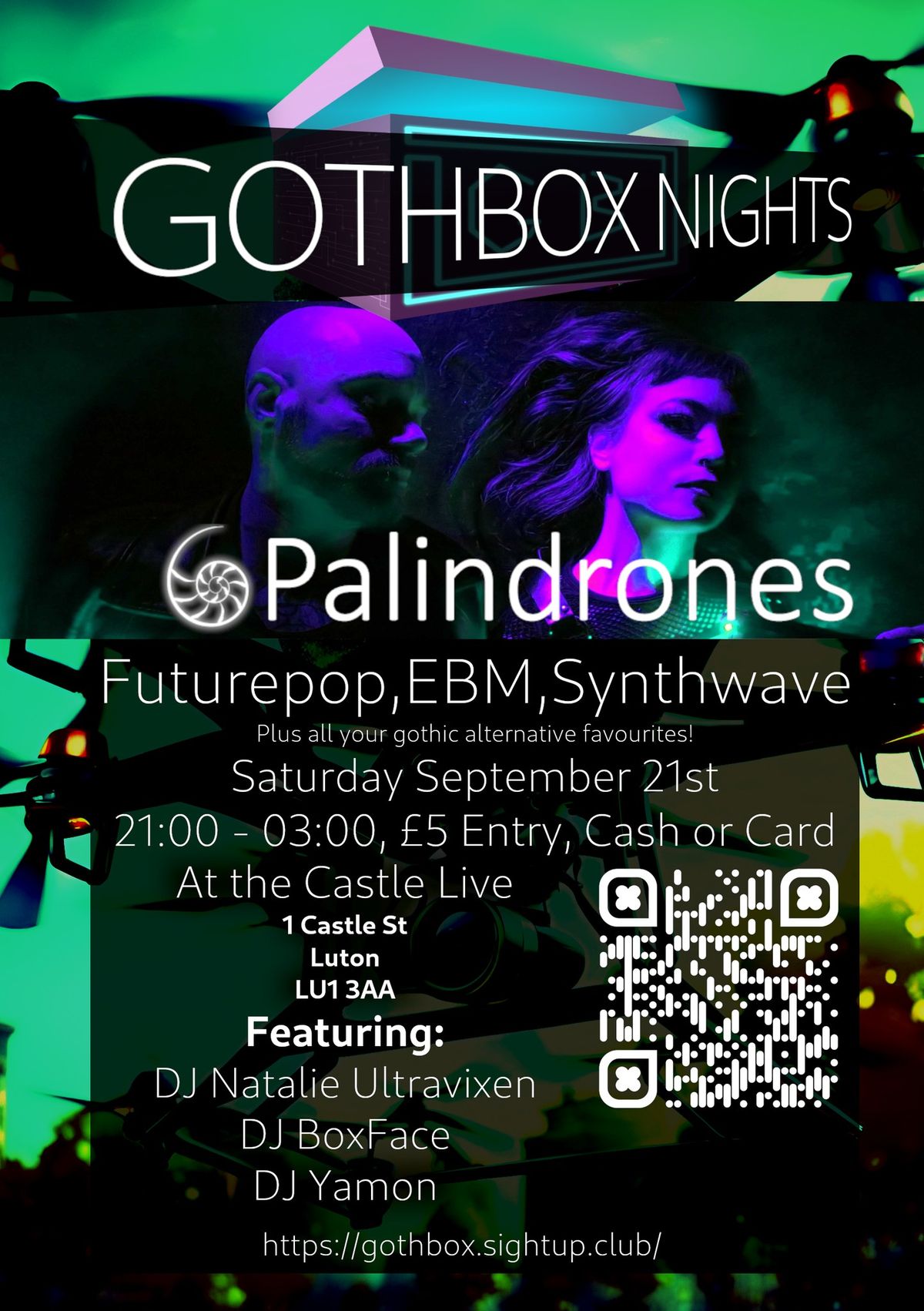 GothBox Cyber Goth Night with Palindrones