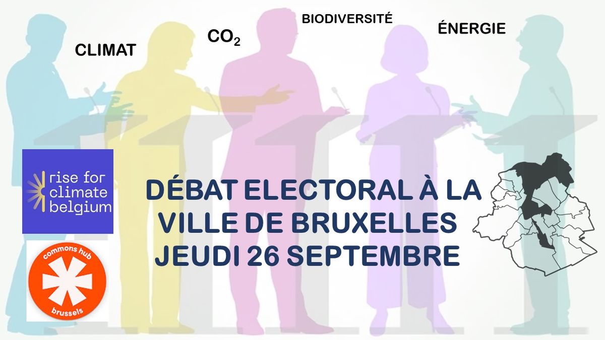 D\u00e9bat \u00e9lectoral: la politique climatique de la Ville de Bruxelles