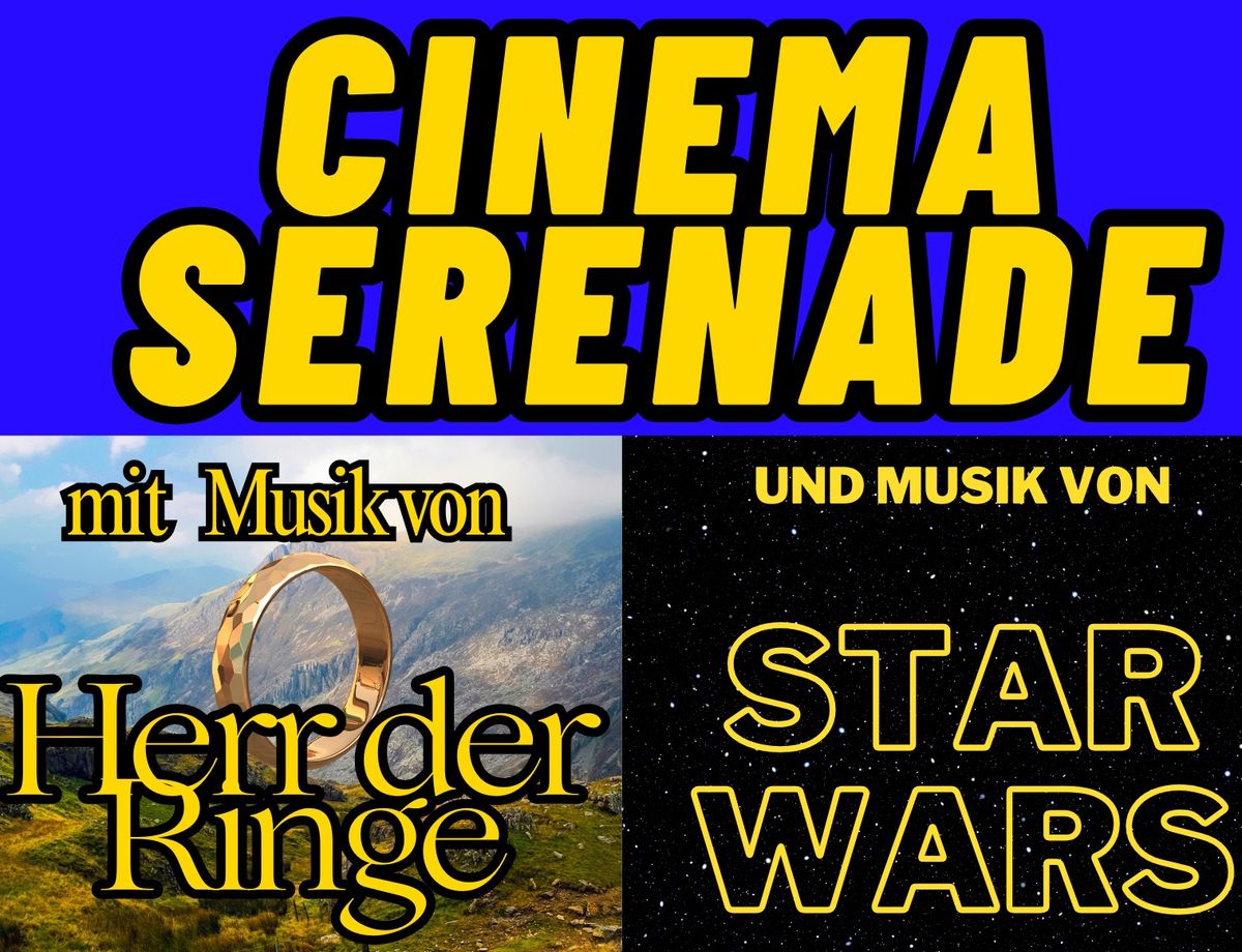 Cinema Serenade. Symphonisches Konzert mit Musik von Herr der Ringe und Starwars.