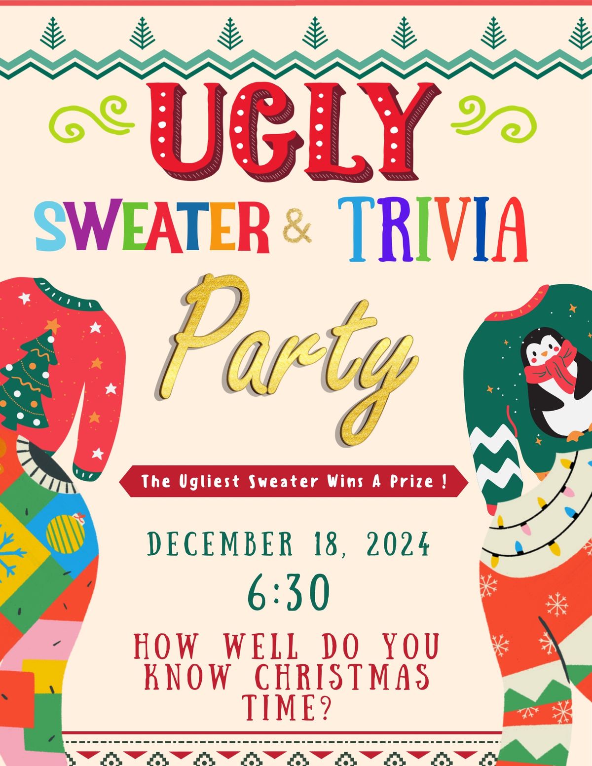 Ugly Sweater & Trivia Night