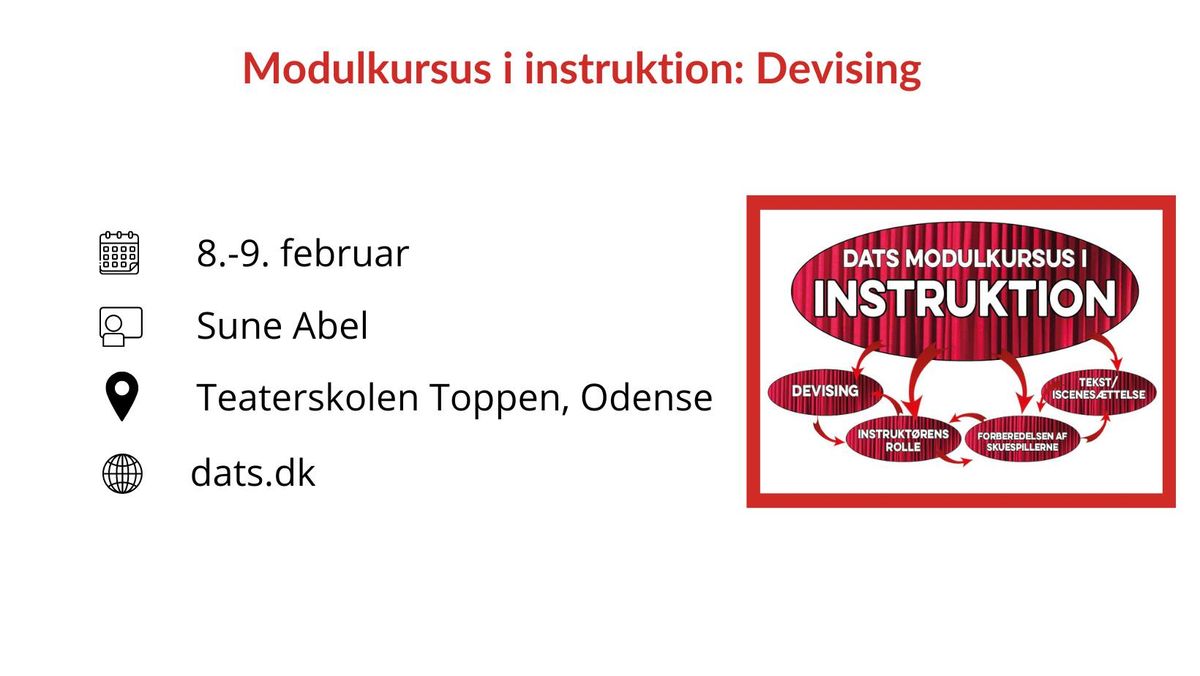 Modulkursus i instruktion: Devising