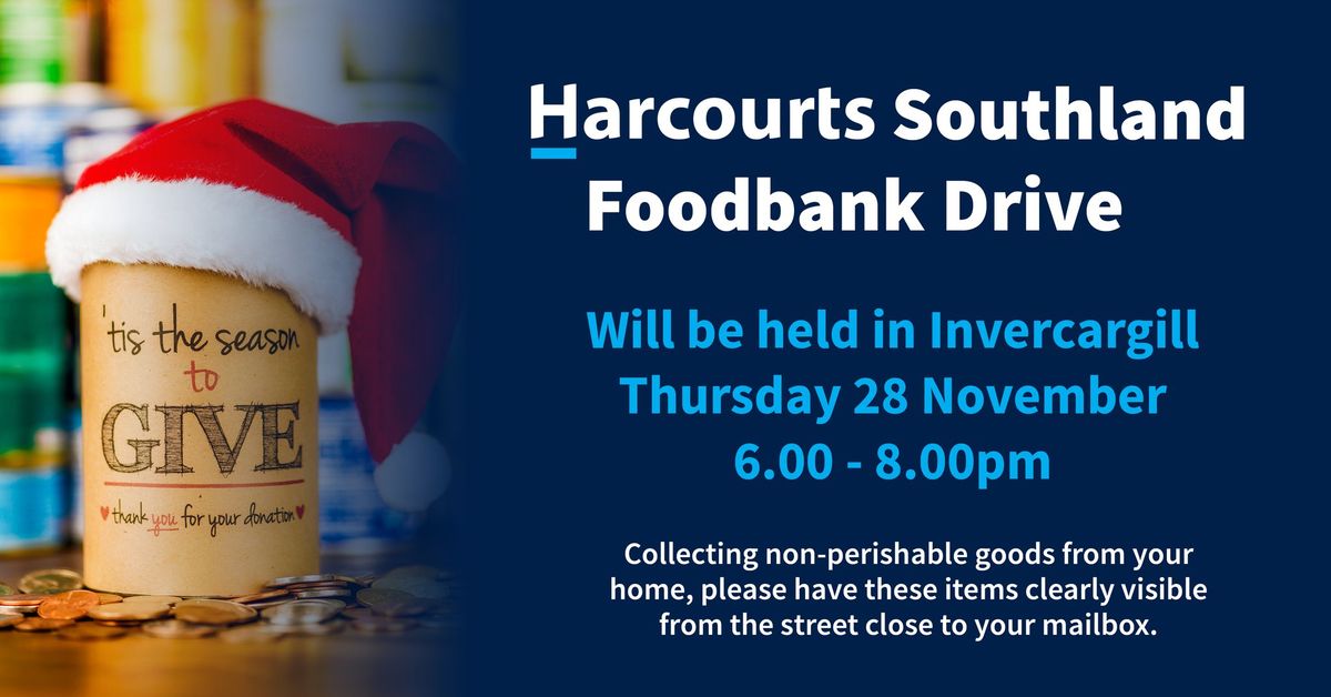 Harcourts Southland Foodbank Drive 2024