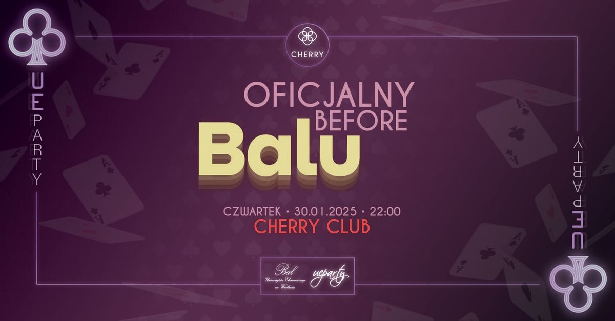 \u2665\ufe0f UE Party x Bal UEW | Oficjalny Before Balu \u2660\ufe0f