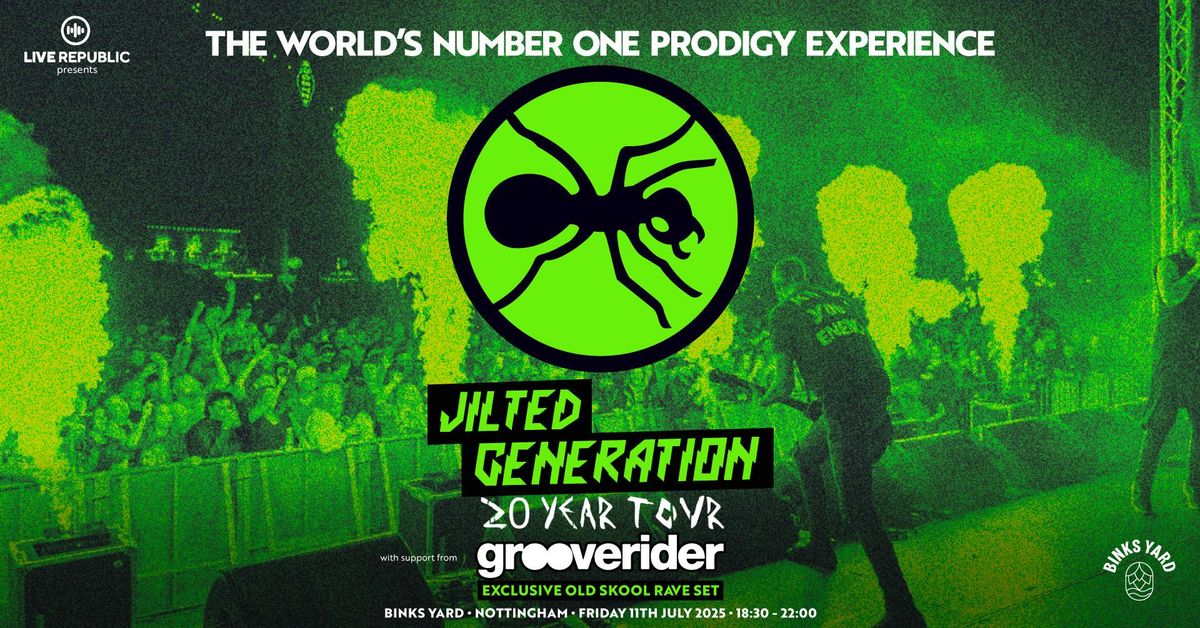 JILTED GENERATION | Worlds NO.1 Prodigy tribute with Grooverider