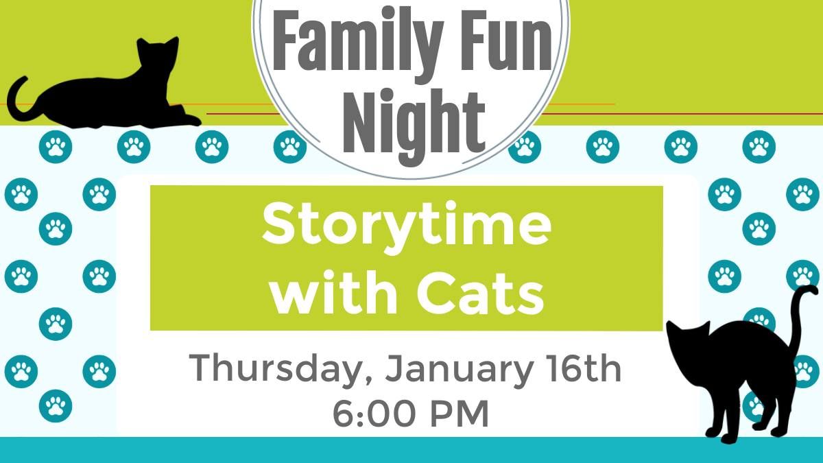 Family Fun Night: Storytime with Cats