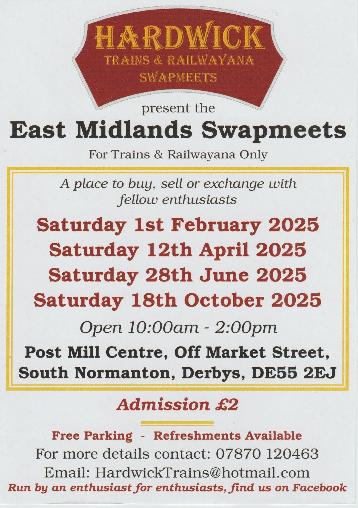 East Midlands Swapmeets 2025