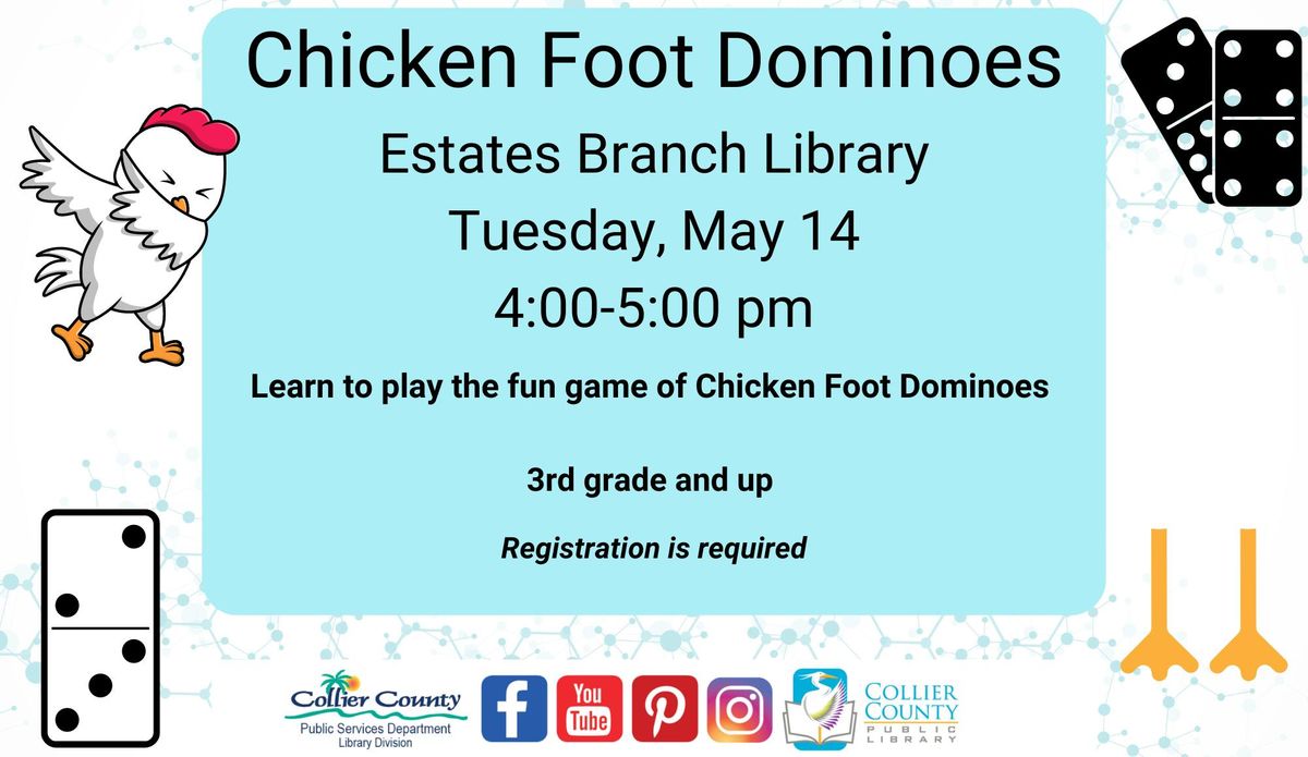 Chicken Foot Dominoes at Estates Branch Library